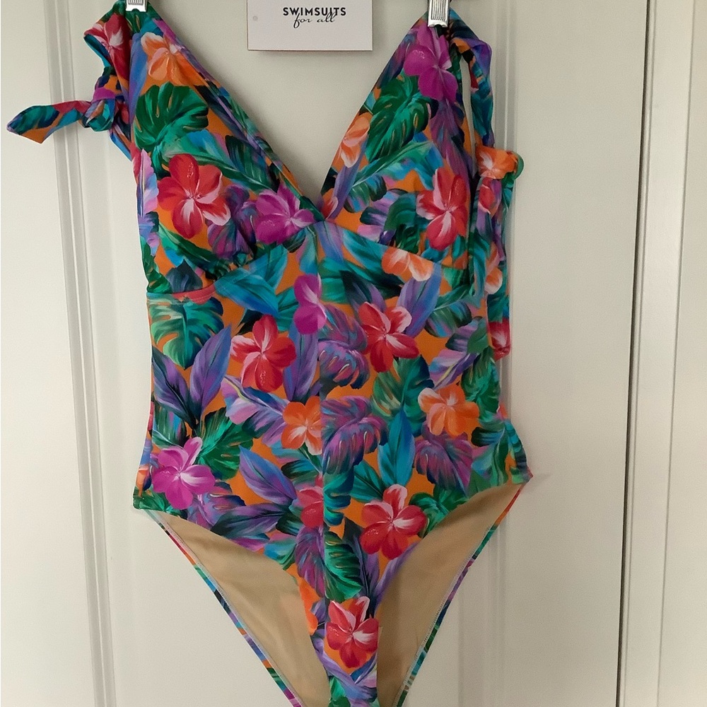 Swimsuits For All ladies one piece swimsuit.